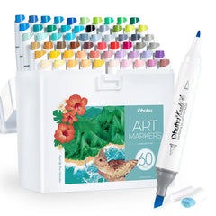 Ohuhu Kaala Five Tones Slim Broad and Fine Dual Tips Alcohol Art Markers