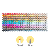 Ohuhu Oahu 200 Colors Dual Tips Alcohol Art Markers, Fine & Chisel