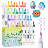 Ohuhu Top Pump Acrylic Paint Markers Brush Tip 36 Colors Paint Pens-Waikiki