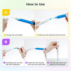 Ohuhu Marker Ink YR04 / E494 / R18 Refill for Alcohol marker